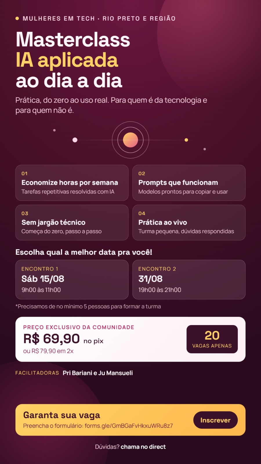 Masterclass IA aplicada ao dia a dia